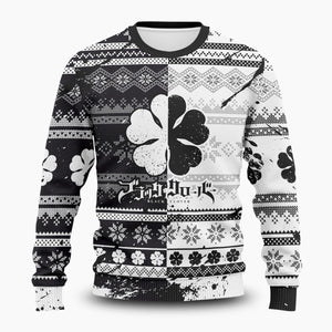 Five-Leaf Clover Unisex Wool Sweater