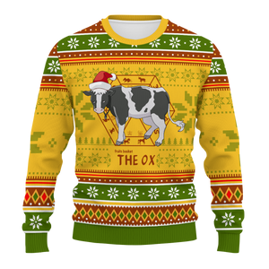 Haru the Ox Unisex Wool Sweater