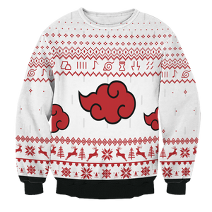 Akatsuki White Christmas Unisex Wool Sweater