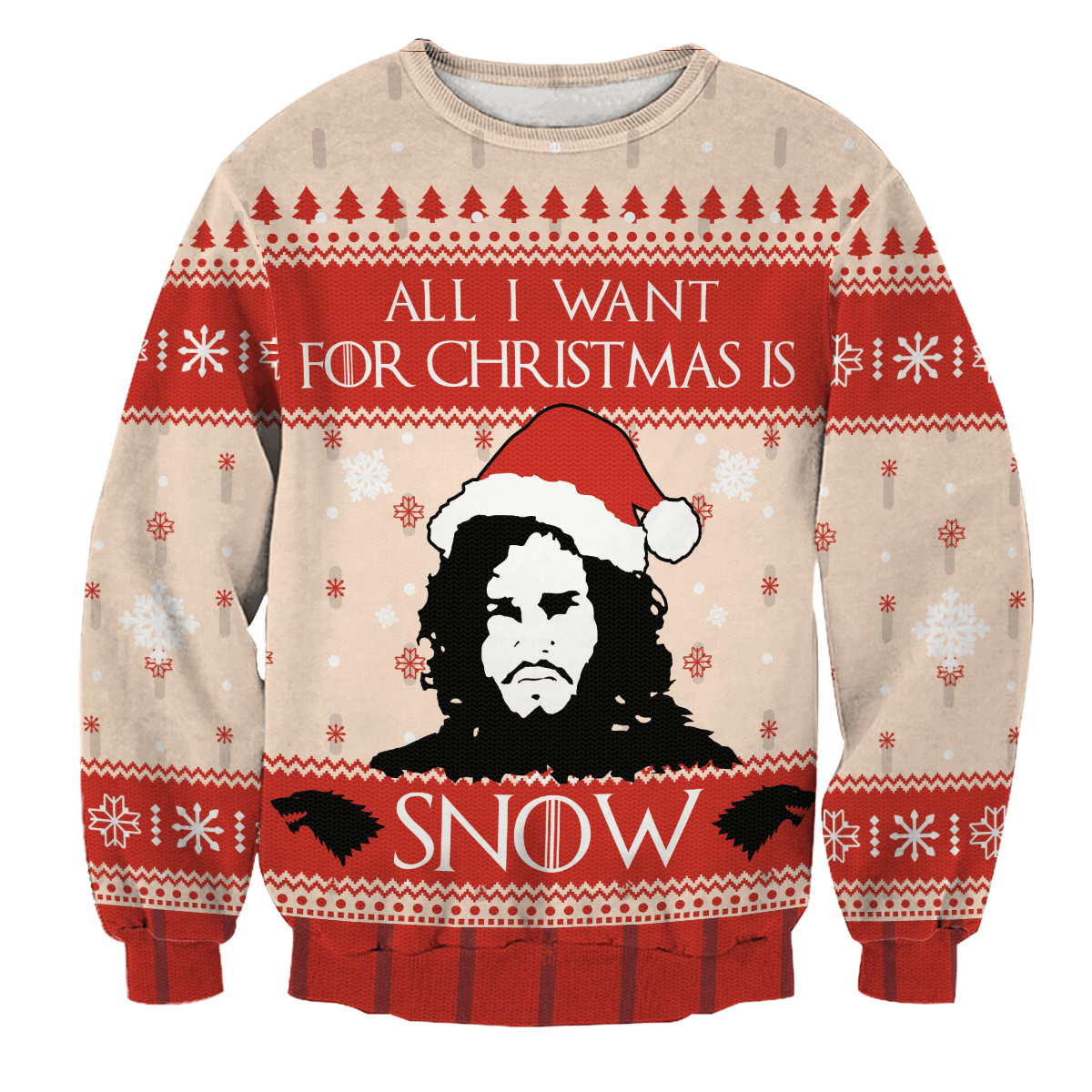 All I Want For Christmas is Snow Unisex Wool Sweater