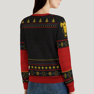 Black Bull Xmas Unisex Wool Sweater