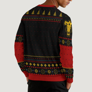 Black Bull Xmas Unisex Wool Sweater