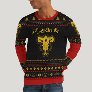 Black Bull Xmas Unisex Wool Sweater