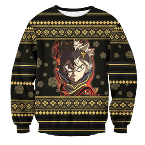 Black Clover Christmas Unisex Wool Sweater