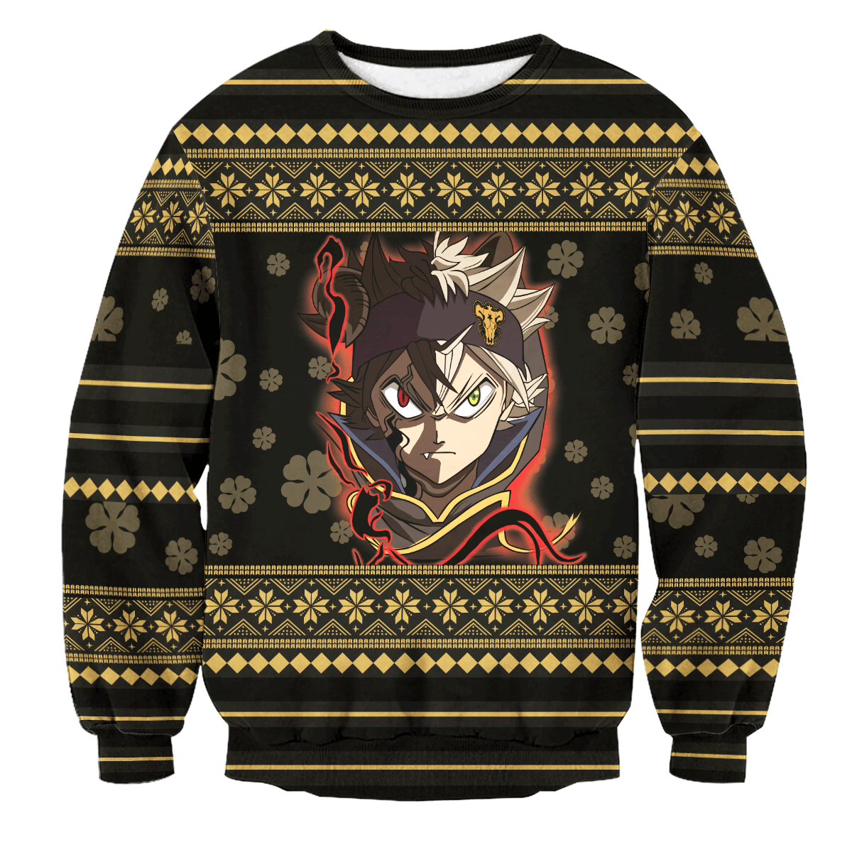 Black Clover Christmas Unisex Wool Sweater