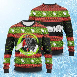 Chainsawman Xmas Unisex Wool Sweater