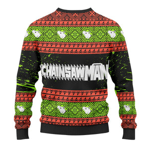 Chainsawman Xmas Unisex Wool Sweater