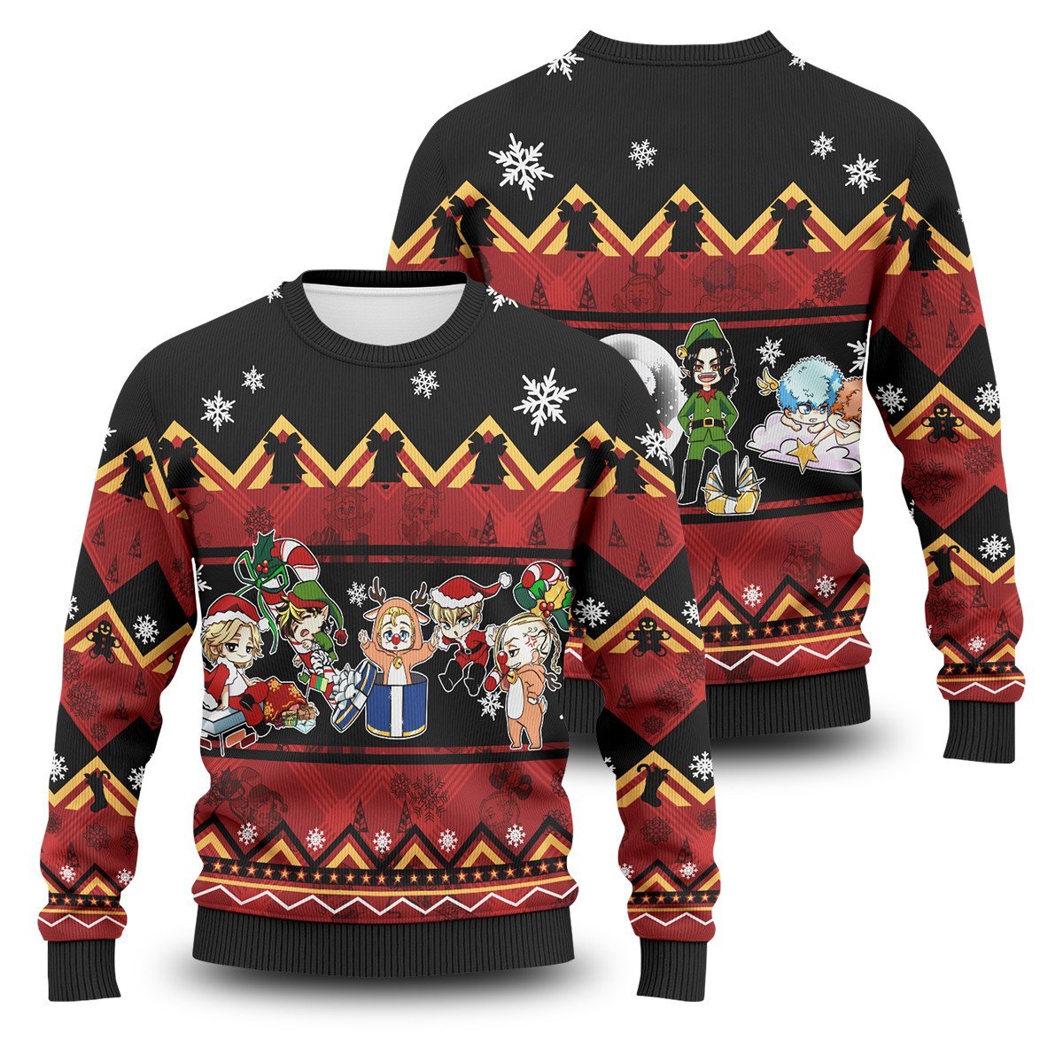 Chibi Revengers Xmas Unisex Wool Sweater