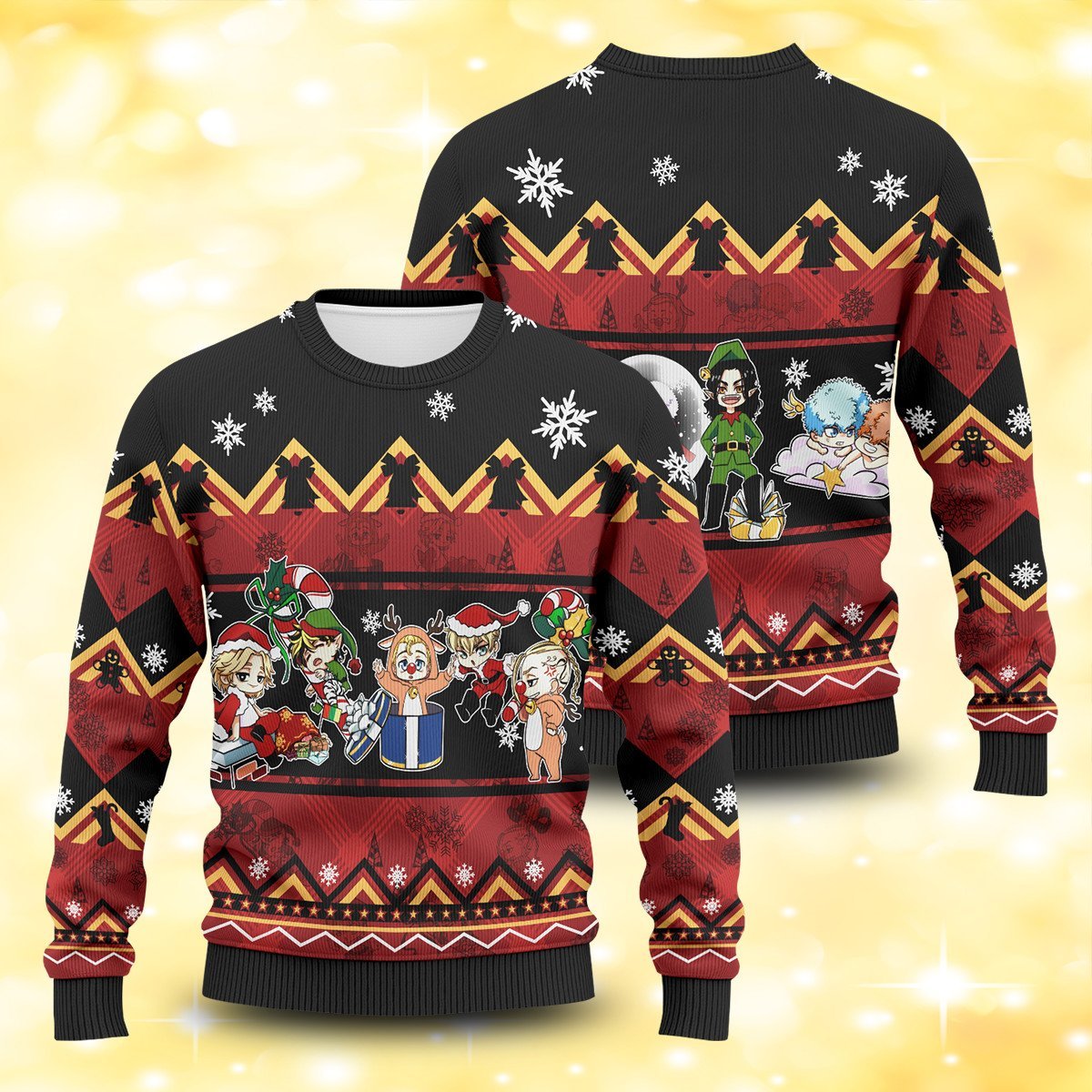 Chibi Revengers Xmas Unisex Wool Sweater