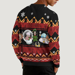 Chibi Revengers Xmas Unisex Wool Sweater