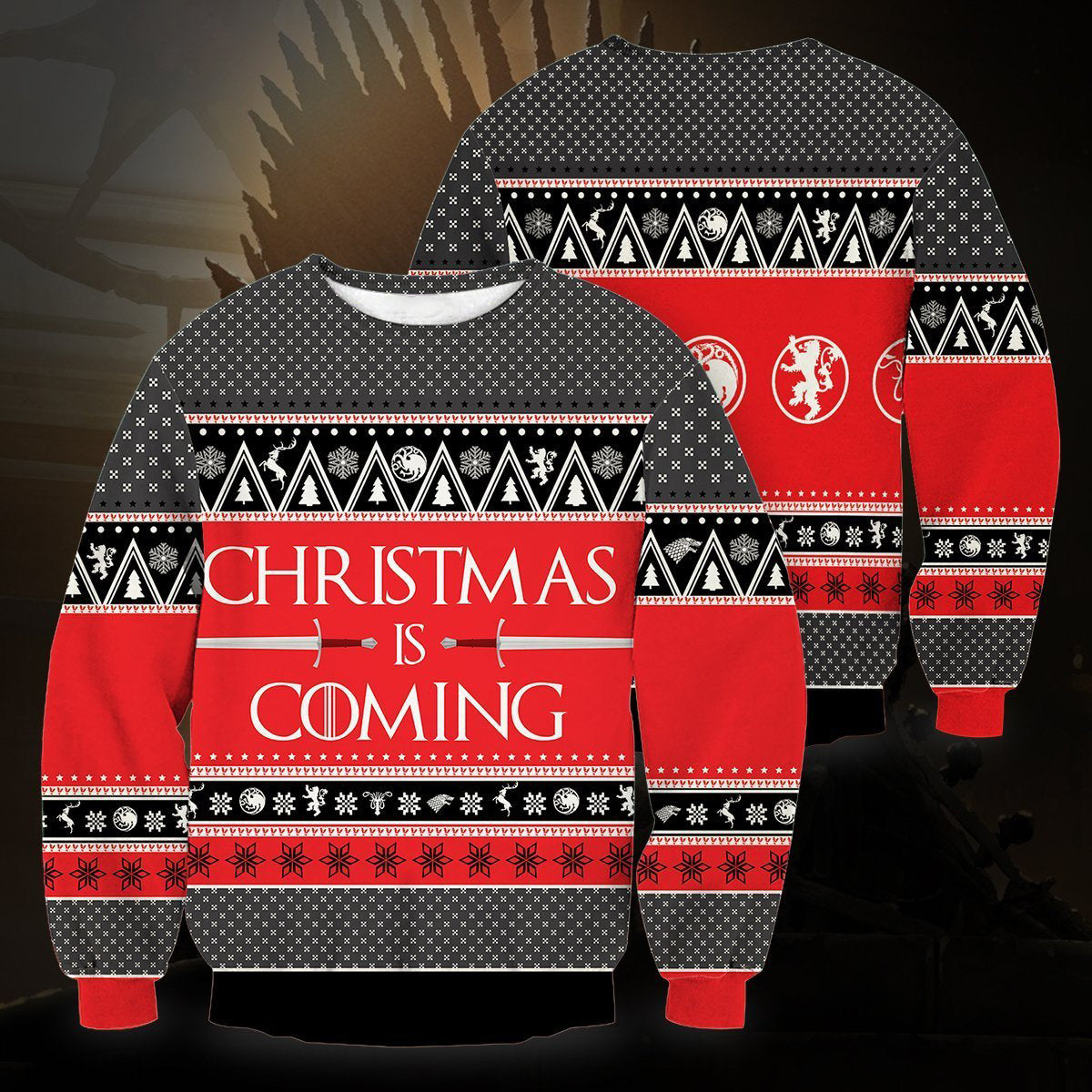 Christmas is Coming Unisex Wool Sweater