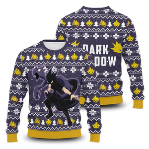 Dark Shadow Xmas Unisex Wool Sweater