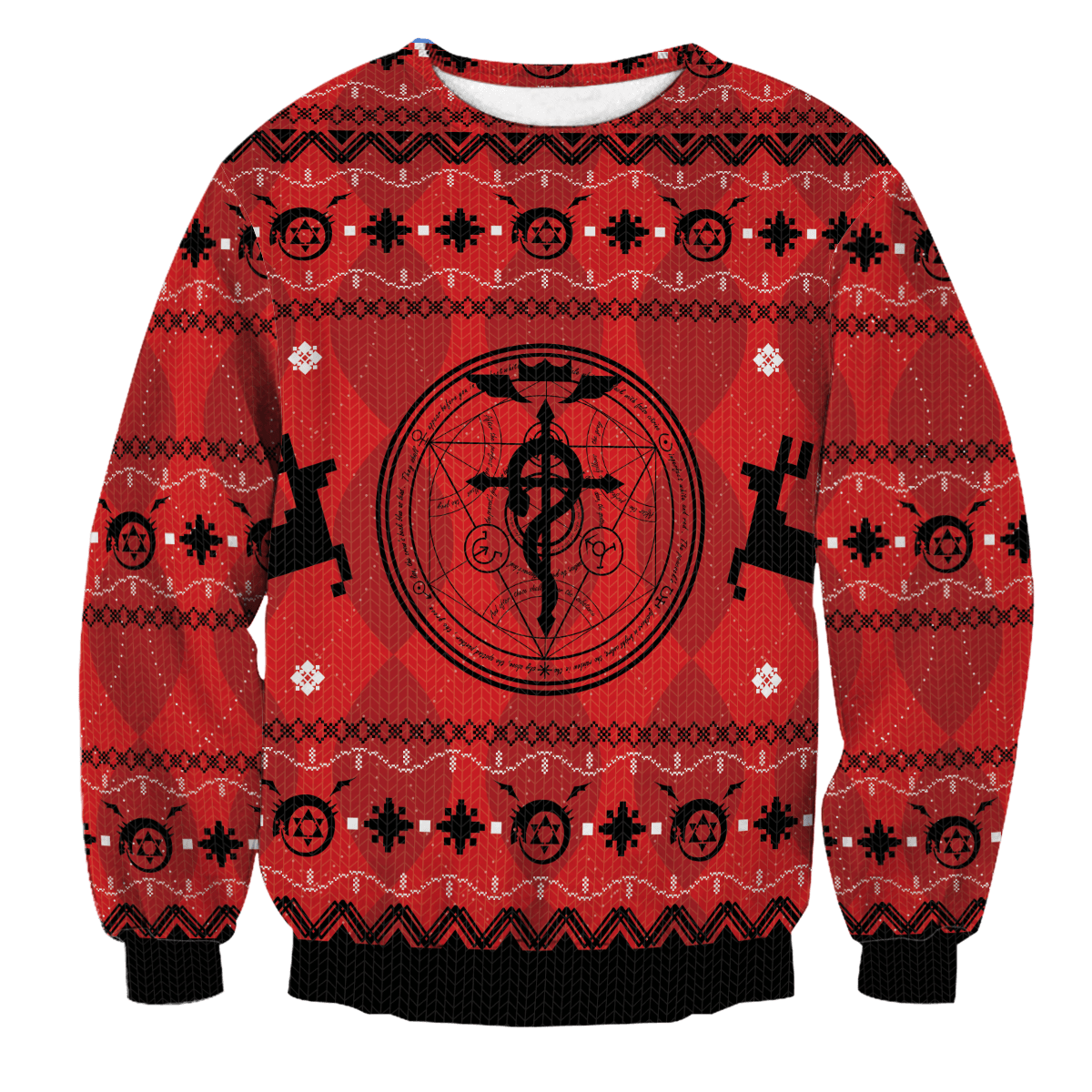 Fullmetal Alchemist Christmas Unisex Wool Sweater