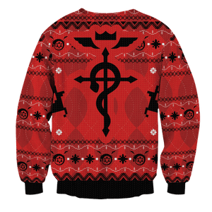 Fullmetal Alchemist Christmas Unisex Wool Sweater