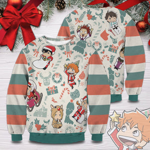 Haikyuu Christmas Unisex Wool Sweater