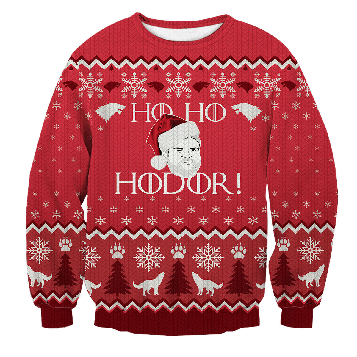 Ho! Ho! Hodor! Unisex Wool Sweater