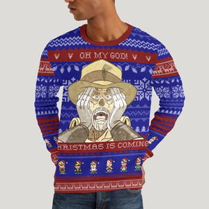 Jojo Xmas Coming Unisex Wool Sweater