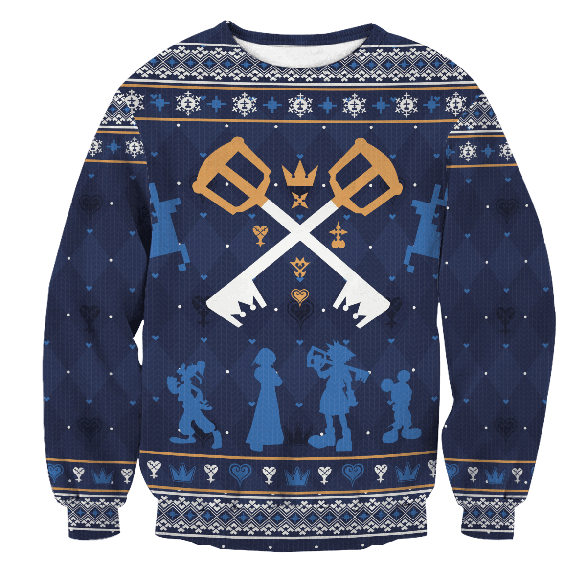 Kingdom Hearts Christmas Unisex Wool Sweater