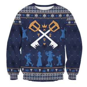 Kingdom Hearts Christmas Unisex Wool Sweater