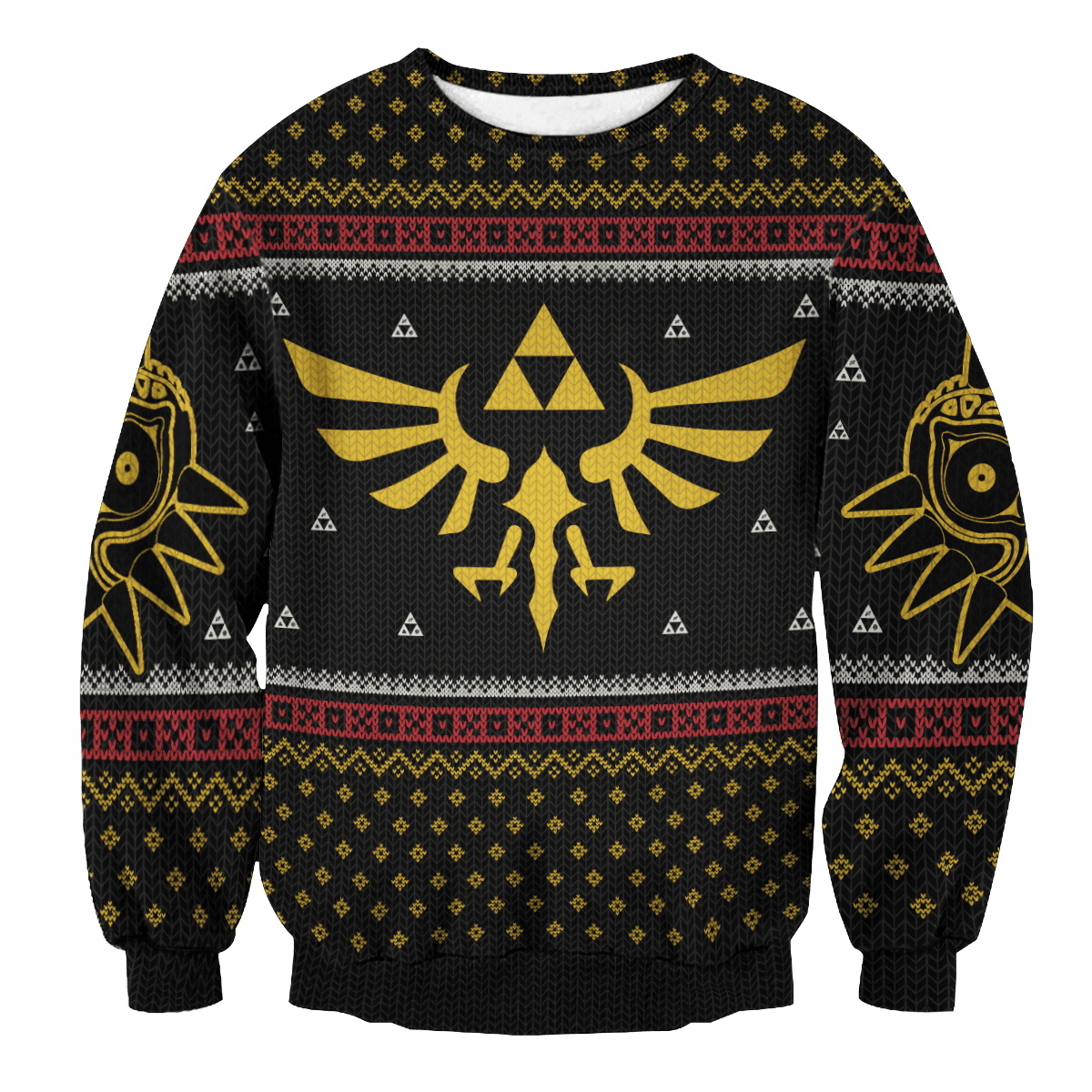 Legend of Zelda Triforce Christmas Unisex Wool Sweater