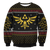 Legend of Zelda Triforce Christmas Unisex Wool Sweater