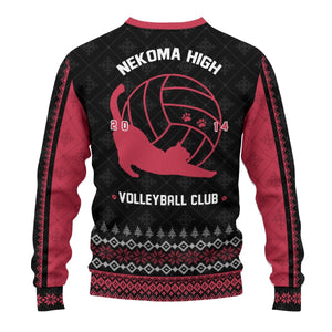 Nekoma Jersey Christmas Unisex Wool Sweater