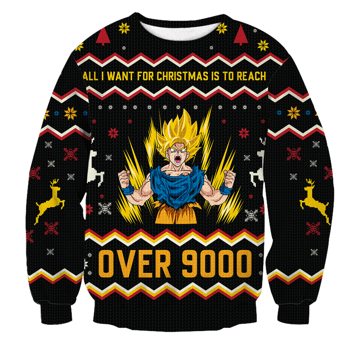 Over 9000 Christmas Unisex Wool Sweater