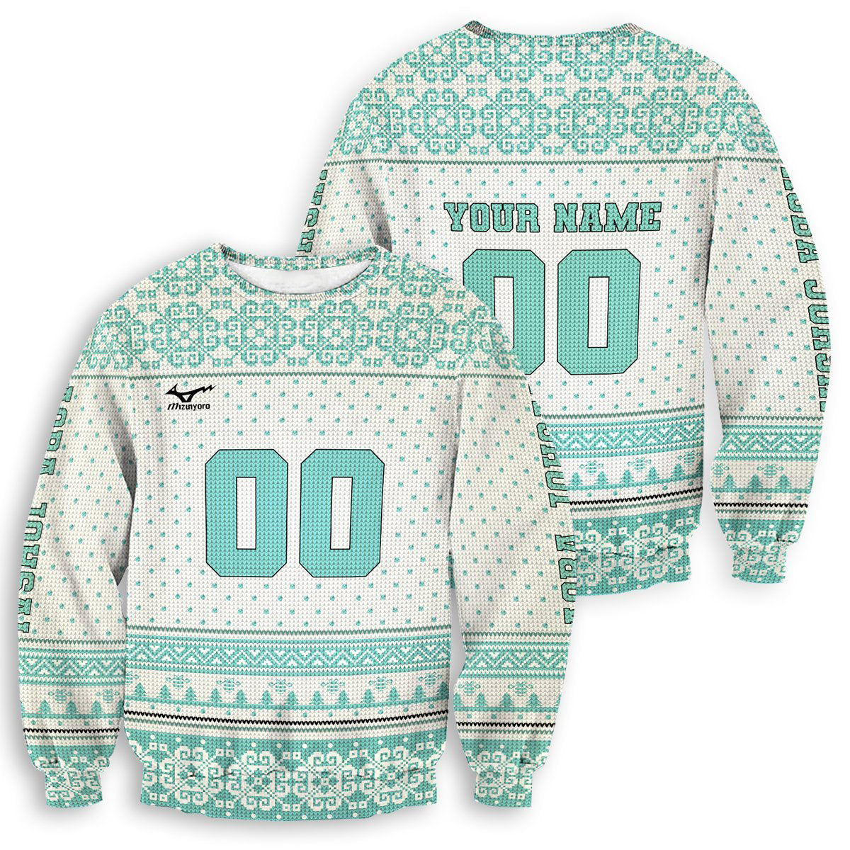 Personalized Team Aoba Johsai Christmas Unisex Wool Sweater