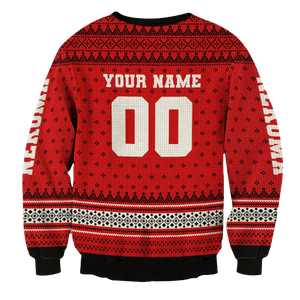 Personalized Team Nekoma Christmas Unisex Wool Sweater