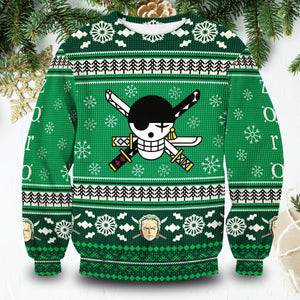 Pirate Zoro Unisex Wool Sweater