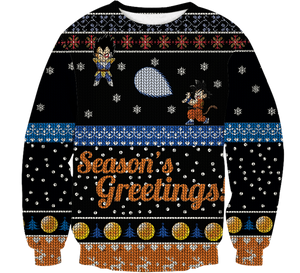 Saiyan Christmas Unisex Wool Sweater