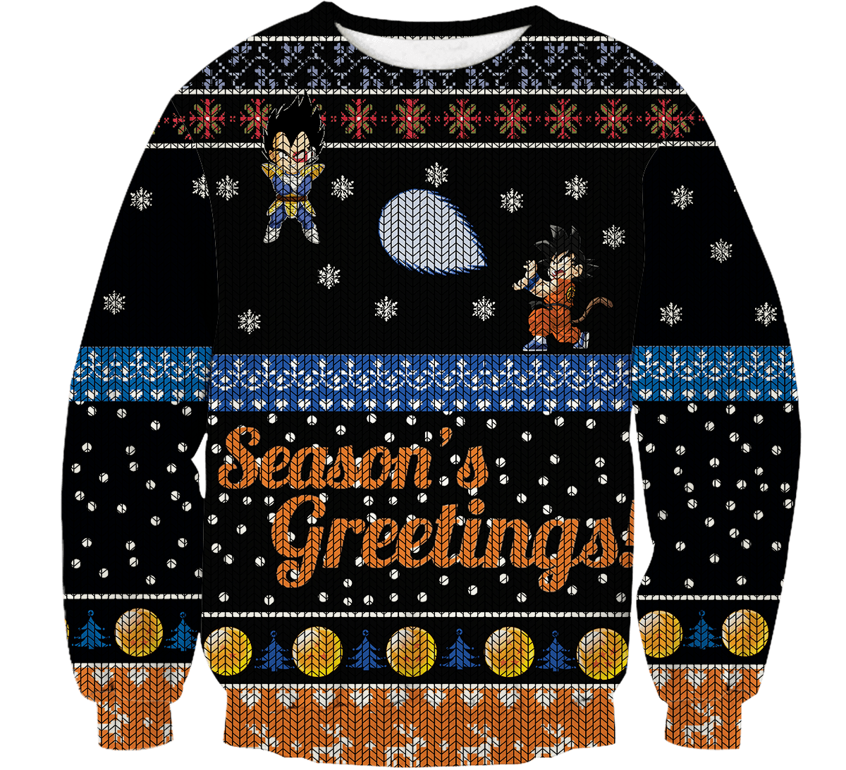 Saiyan Christmas Unisex Wool Sweater