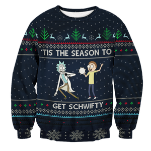 Schwifty Christmas Unisex Wool Sweater