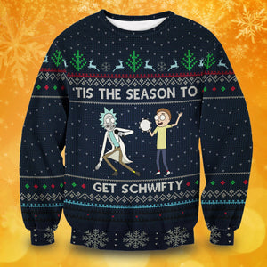 Schwifty Christmas Unisex Wool Sweater