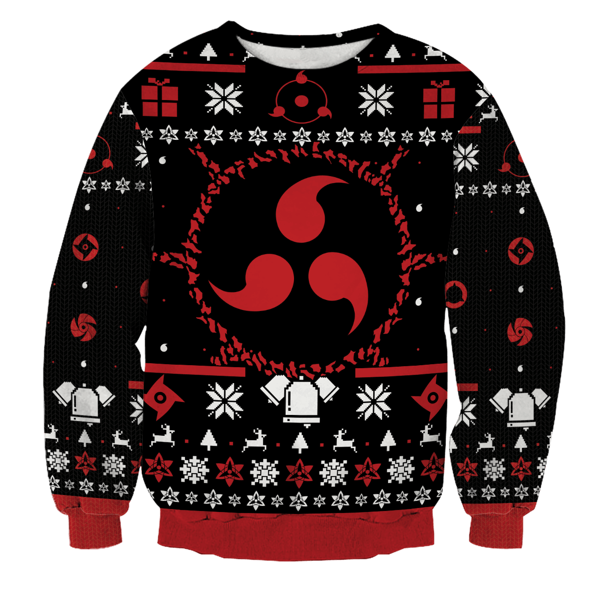 Sharingan Christmas Unisex Wool Sweater