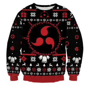 Sharingan Christmas Unisex Wool Sweater