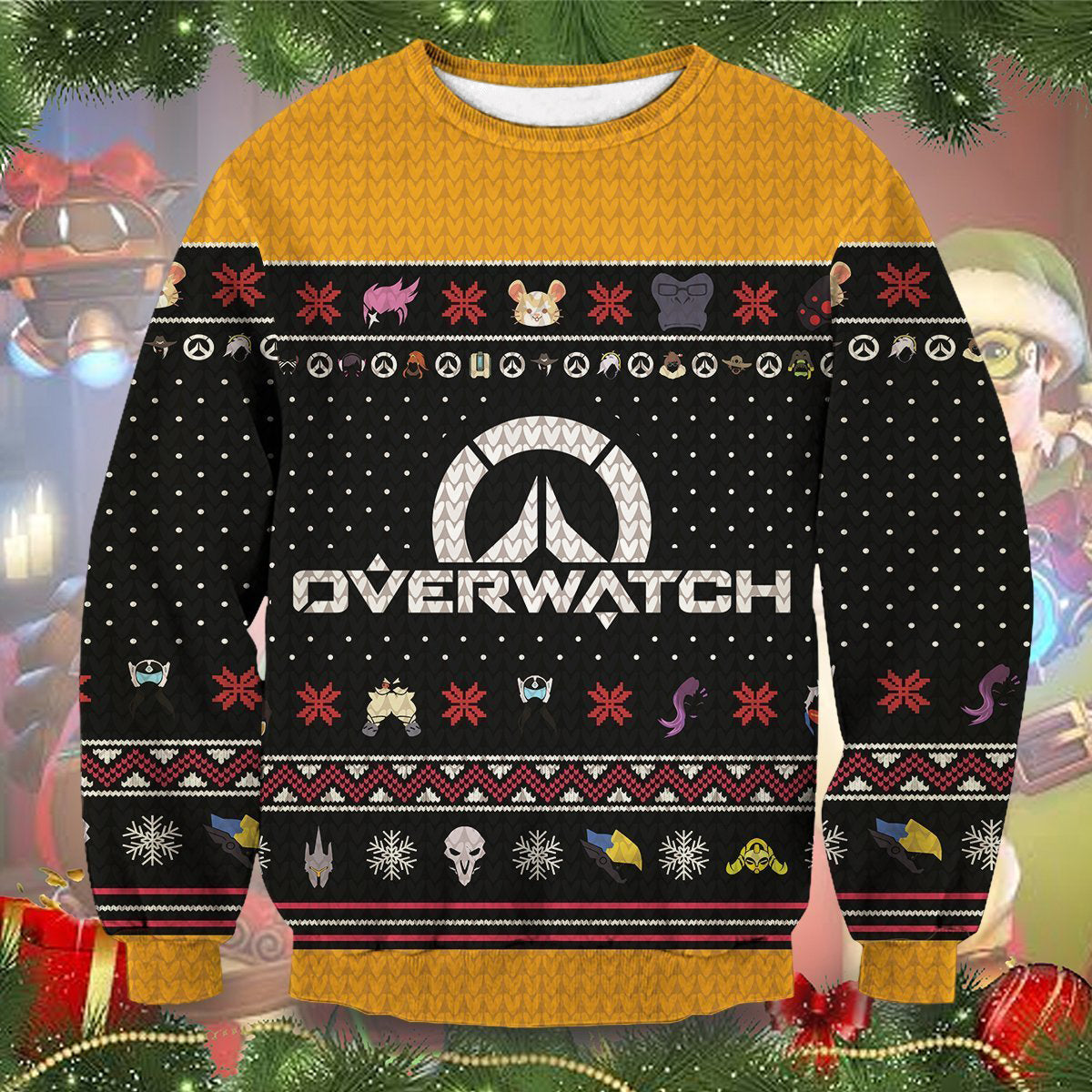 Ultimate Overwatch Christmas Unisex Wool Sweater