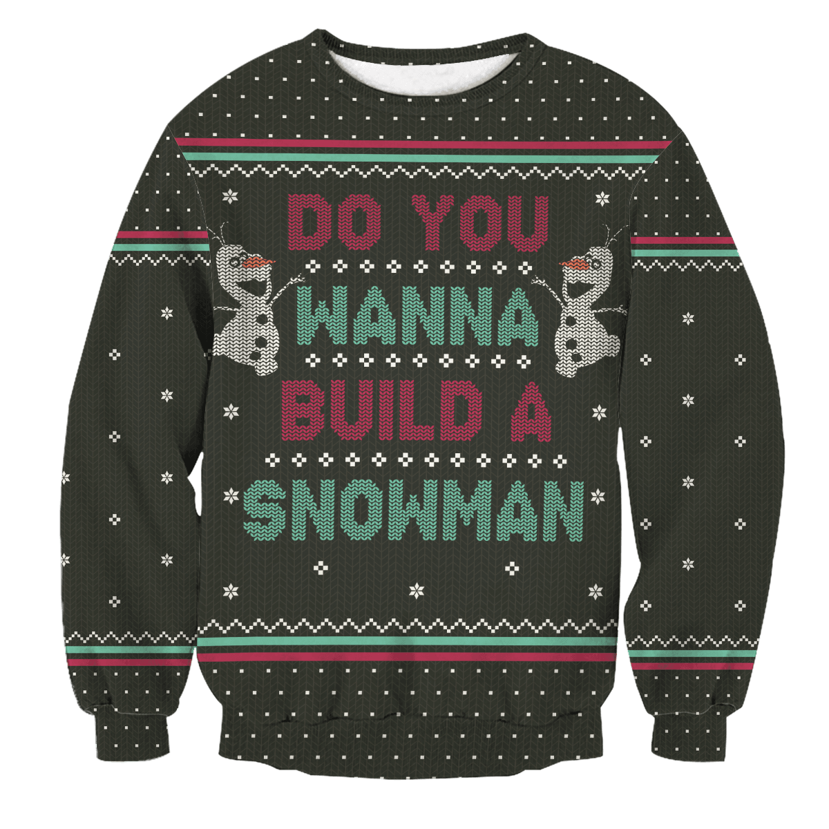 Wanna Build A Snowman Unisex Wool Sweater