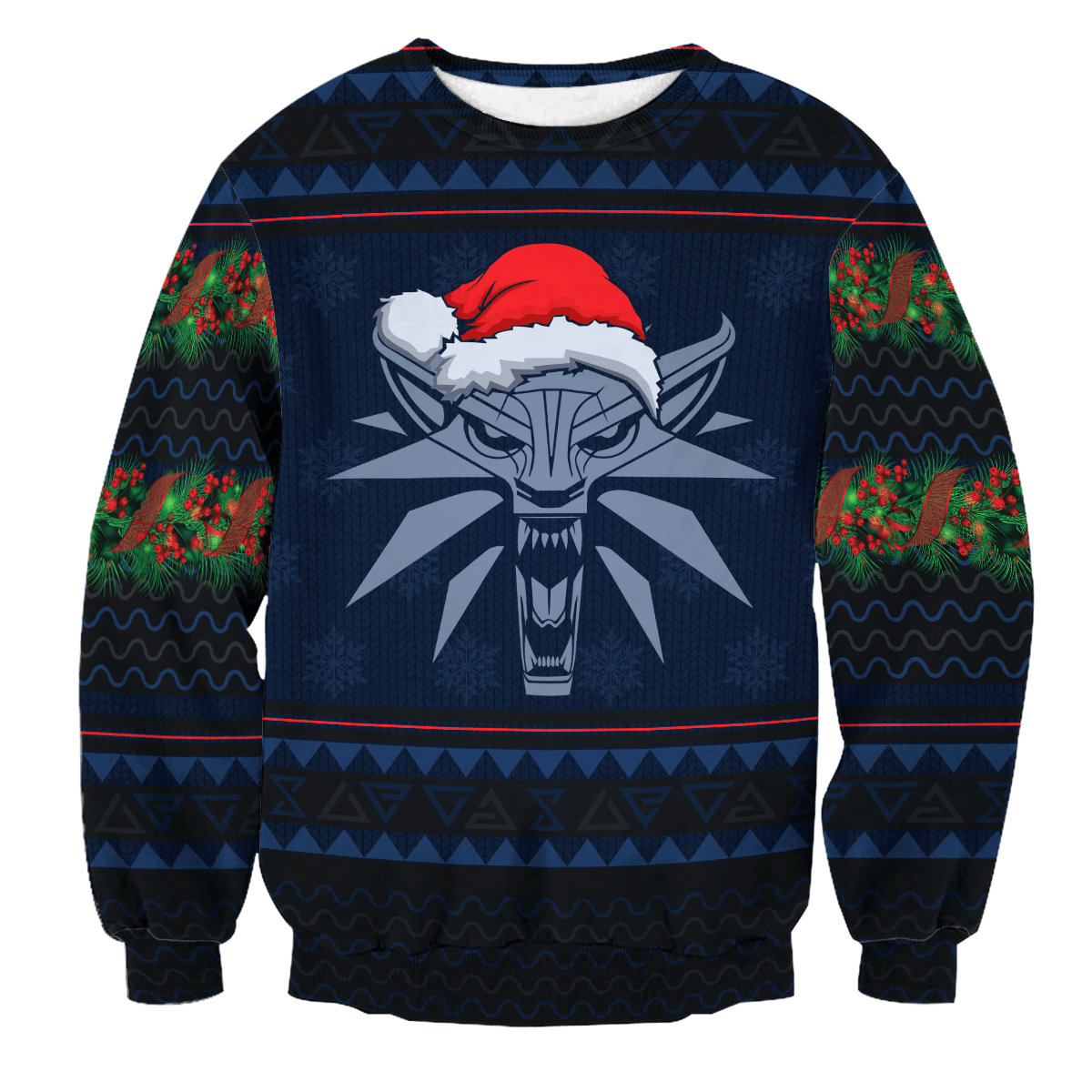 Witcher Geralt Christmas Unisex Wool Sweater