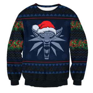 Witcher Geralt Christmas Unisex Wool Sweater