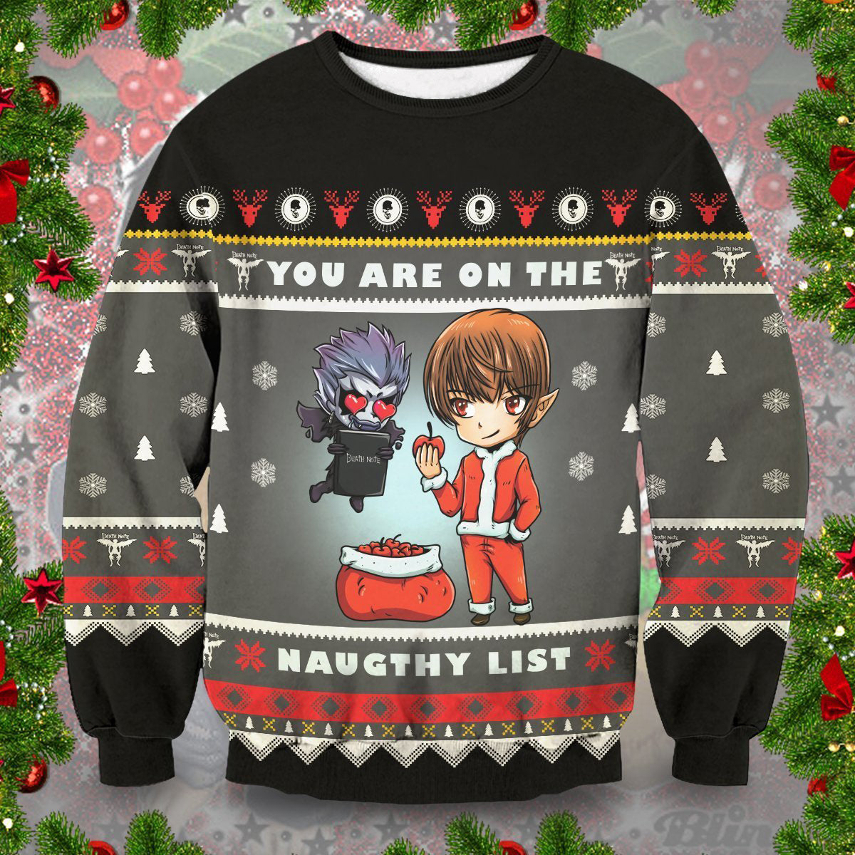 Yagami Naughty List Unisex Wool Sweater