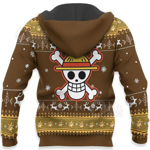 Luffy Gomu Gomu Ugly Sweater Xmas One Piece Anime Chrismast