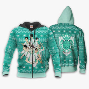 Aoba Johsai Ugly Christmas Sweater Haikyuu Anime Xmas Shirt