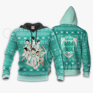 Aoba Johsai Ugly Christmas Sweater Haikyuu Anime Xmas Shirt