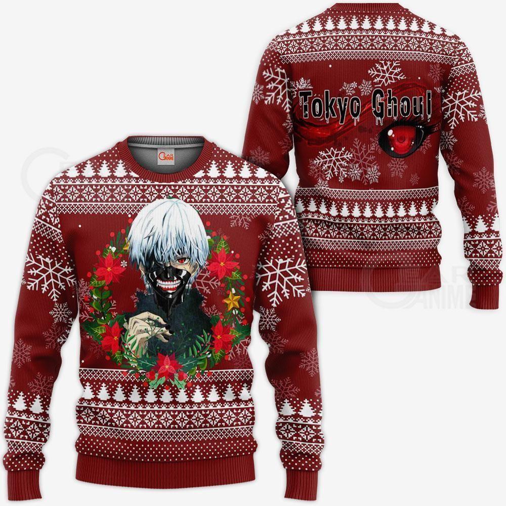 Ken Kaneki Cool Ugly Christmas Sweater Tokyo Ghoul Gift Idea