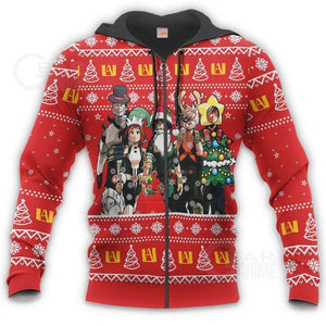 My Hero Academia Ugly Christmas Sweater Santa Anime Xmas Gift VA09