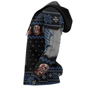 Attack On Titan Shirt Scout Ugly Christmas Sweater Jacket Costume