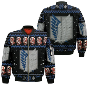 Attack On Titan Shirt Scout Ugly Christmas Sweater Jacket Costume