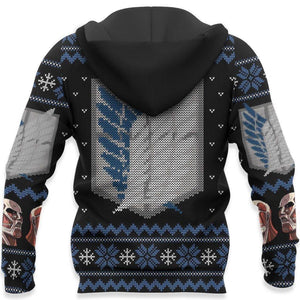 Attack On Titan Shirt Scout Ugly Christmas Sweater Jacket Costume