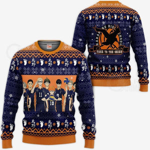 Karasuno Ugly Christmas Sweater Haikyuu Anime Xmas Shirt